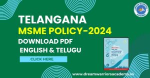 Telangana MSME-2024 -Download PDF in Telugu and English