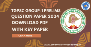 TGPSC Group Prelims 2024 Question Paper with Key Download PDF