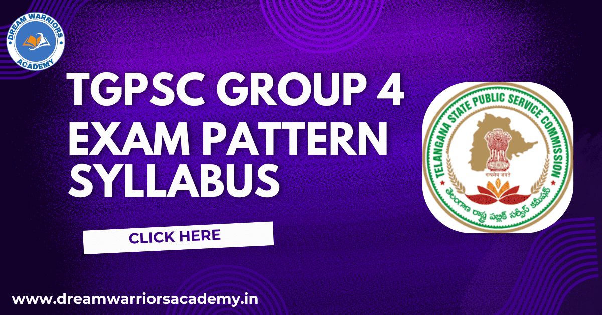 TGPSC Group 4 Exam Pattern and Syllabus (Updated)