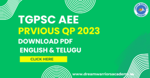 TGPSC AEE Previous Question Paper PDF Download 2023: