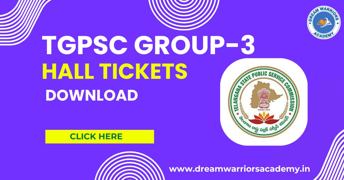 Tspsc group 3 hall ticket download 2024 download telangana